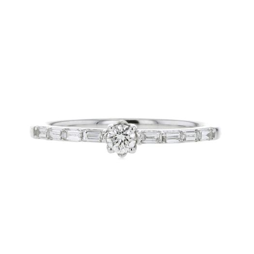 Petite diamond promise ring