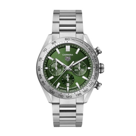 Tag Heuer Carrera 44mm Automatic Chronograph, Green Dial
