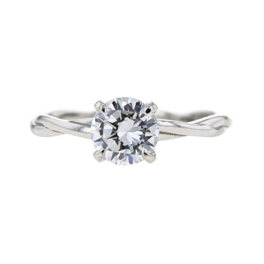 'Yours' Solitaire with a Twist Ring