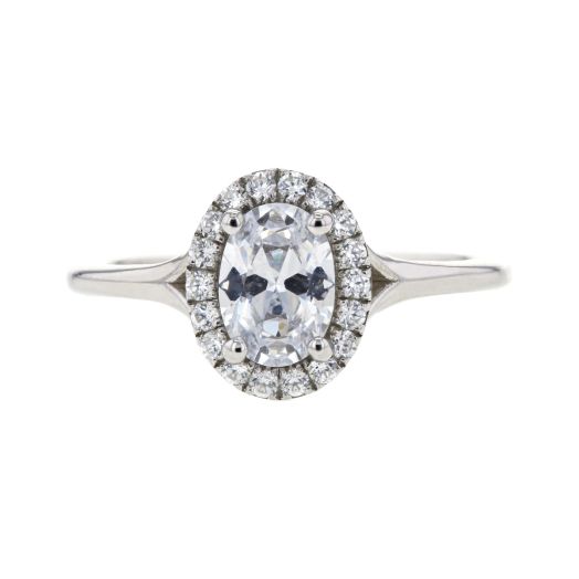 'Yours' Halo with Split Shank Ring