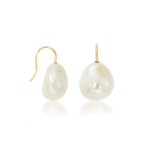 open hook earrings with pearls