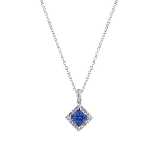 Sapphire pendant necklace