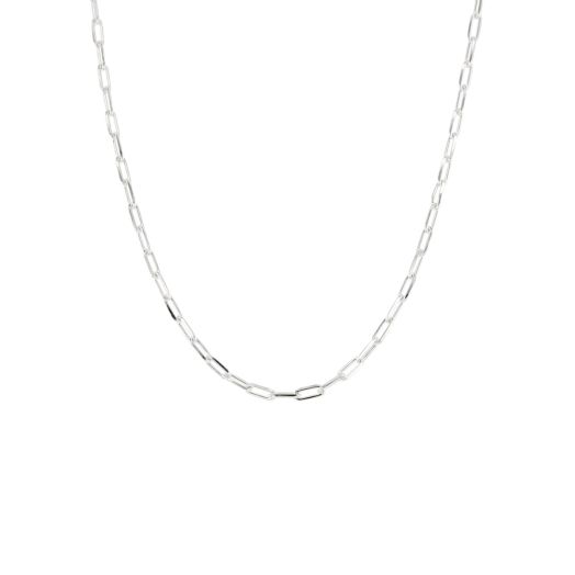 Sterling Silver 18" Paperclip Chain Necklace, 2.5MM