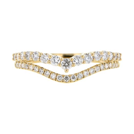 Double diamond curved band