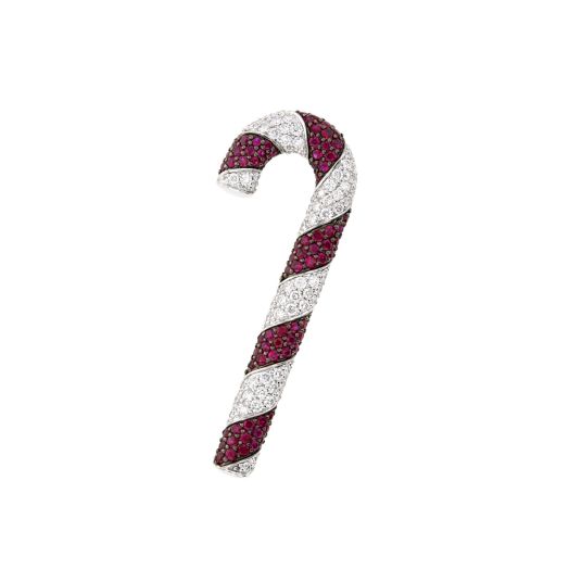 Candy cane brooch