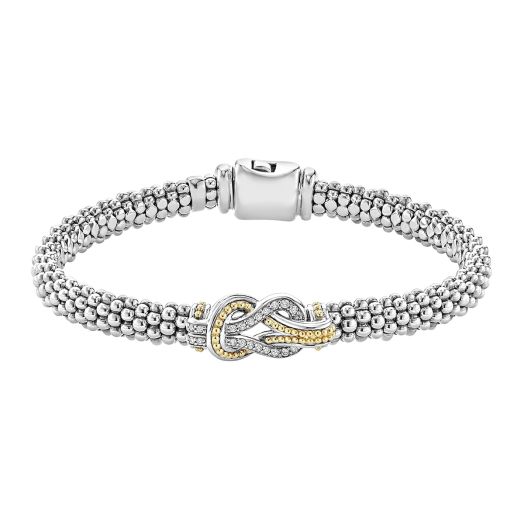 Knot diamond bracelet