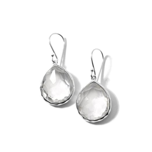 Ippolita Rock Candy® Teardrop Earrings, Clear Quartz, Sterling Silver