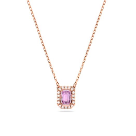 Purple stone pendant necklace