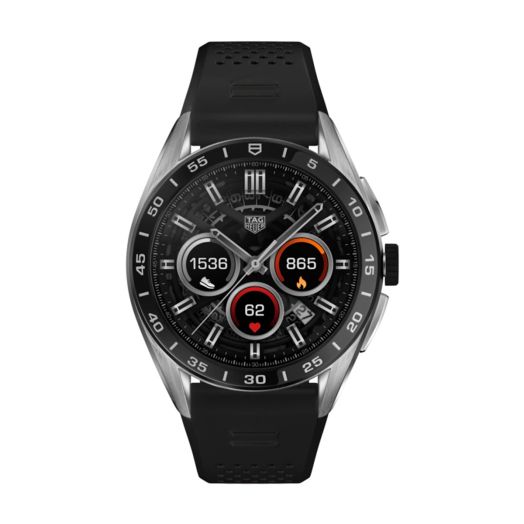 Tag Heuer black rubber watch