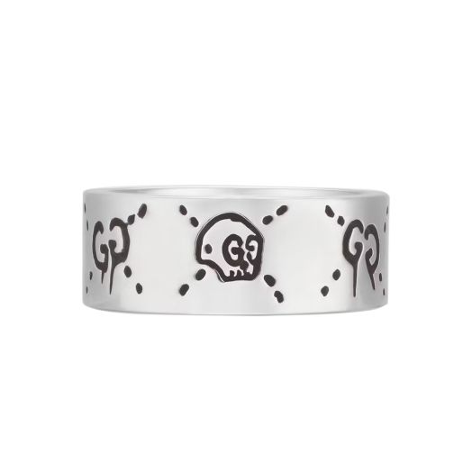 Gucci Ghost Sterling Silver Skull Ring