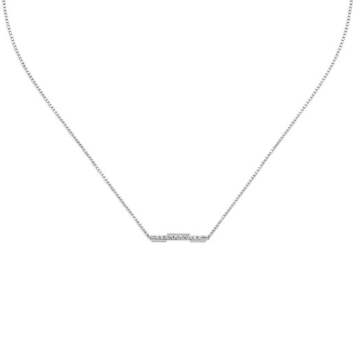 Diamond Gucci bar necklace