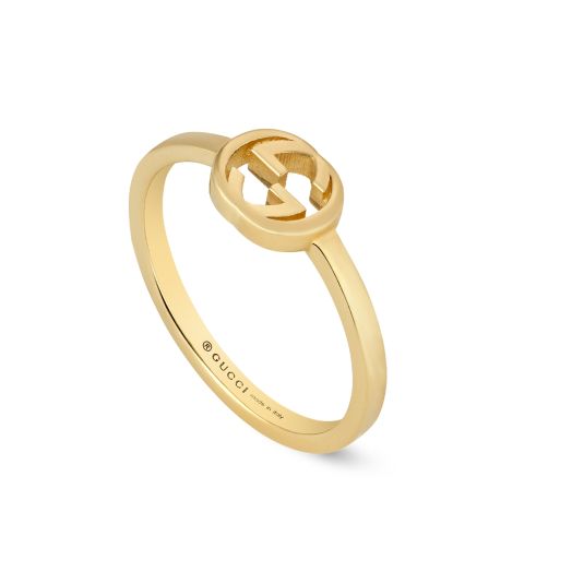 Yellow gold gucci ring