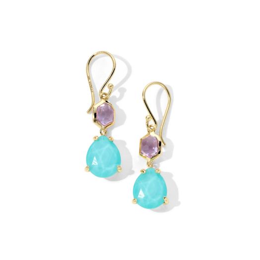 Amethyst and Turquoise Earrings