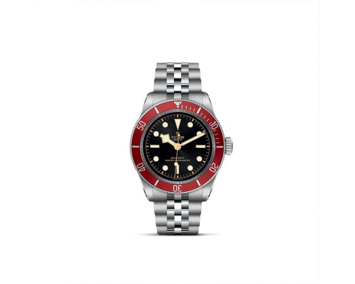 TUDOR Black Bay 41mm純正3連ブレスレット TUDOR Black Bay Red Three Link Steel Bracelet | King Jewelers