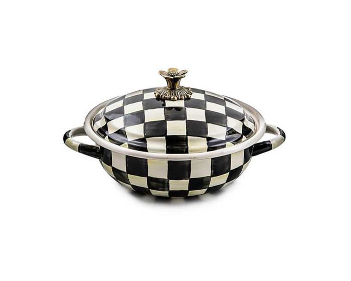 Mackenzie-Childs Courtly Check Medium Casserbole - Thumbnail 2
