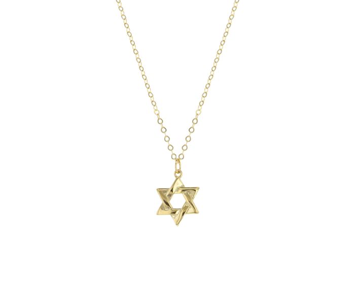 Reeds Jewelers 14K Yellow Gold Star of David Pendant Necklace