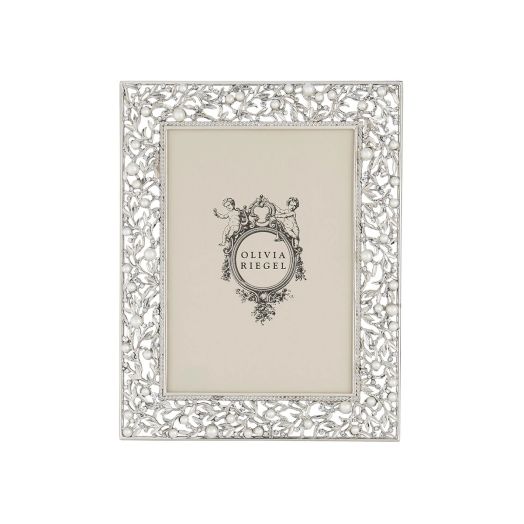 frame with crystal and faux pearl detail