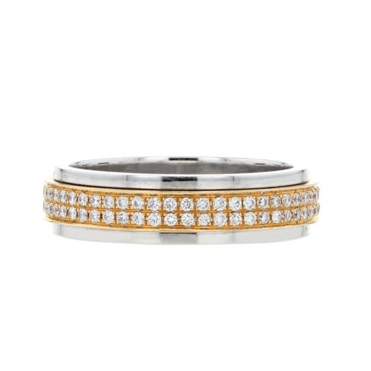 18K Two-Tone Eternity Band, TWT.54