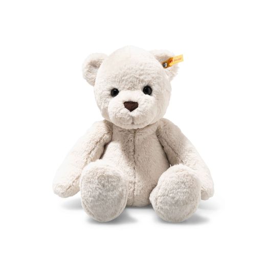 cream colored bear stuffed 