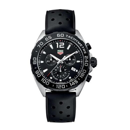 Tag Heuer Formula 1 43mm Quartz Chronograph, Black Dial
