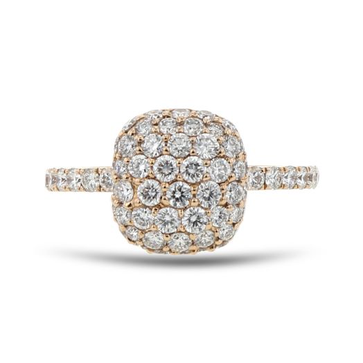 Diamond Pavé Fashion Ring, 18K Rose Gold, 1.15TDW