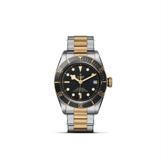 TUDOR Black Bay S&G, 41MM Black Dial, Steel and Yellow Gold Bracelet
