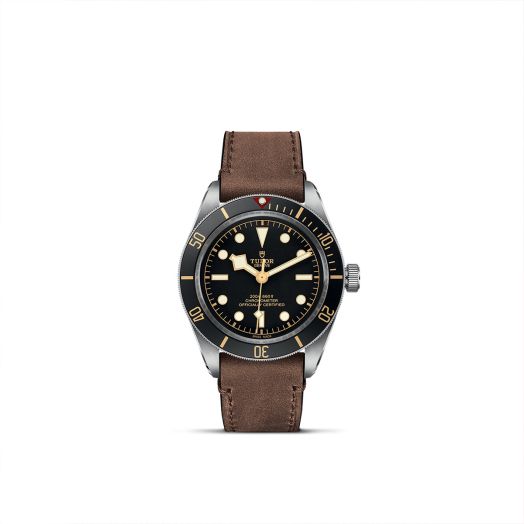 TUDOR Black Bay Fifty-Eight, 39MM Black Dial, Brown Leather Strap