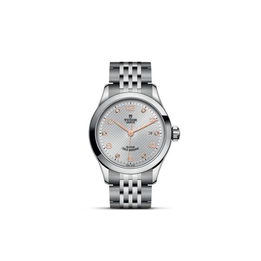 TUDOR 1926, 28MM Silver Diamond-Set Dial, Steel Bracelet