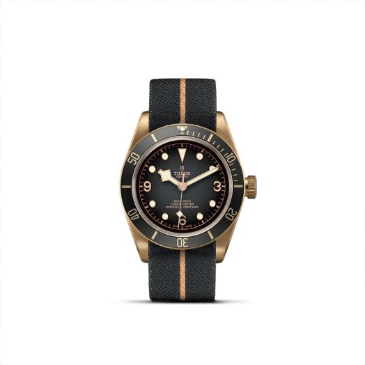 Tudor Black Bay Bronze, 43mm Black Dial, Slate Grey Fabric Strap