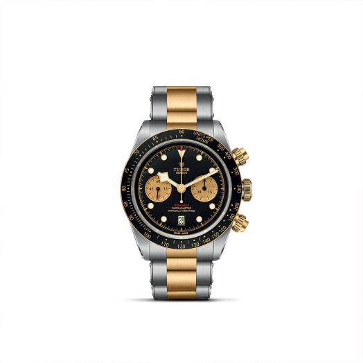 TUDOR Black Bay Chrono S&G, 41MM Black Dial, Steel and Yellow Gold Bracelet