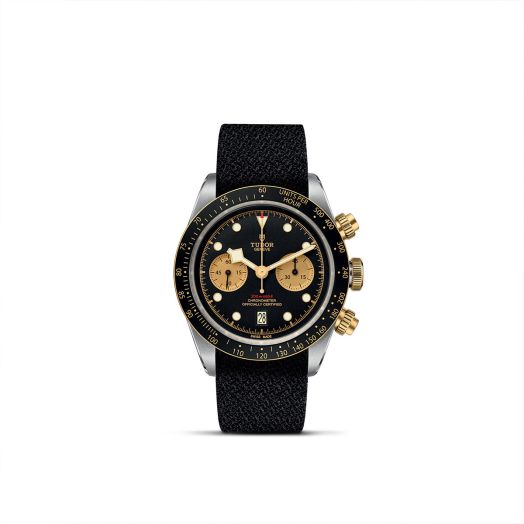 TUDOR Black Bay Chrono S&G, 41MM Black Dial, Black Fabric Strap