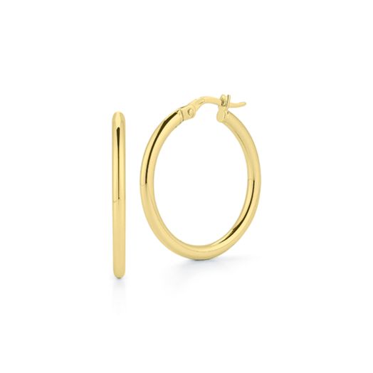 Roberto Coin Designer Gold 18K Yellow Gold Small Round Hoop Earrings