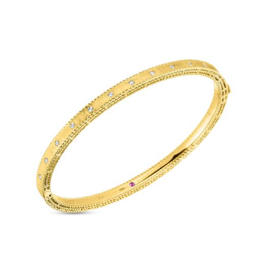 Yellow gold Roberto Coin diamond bangle