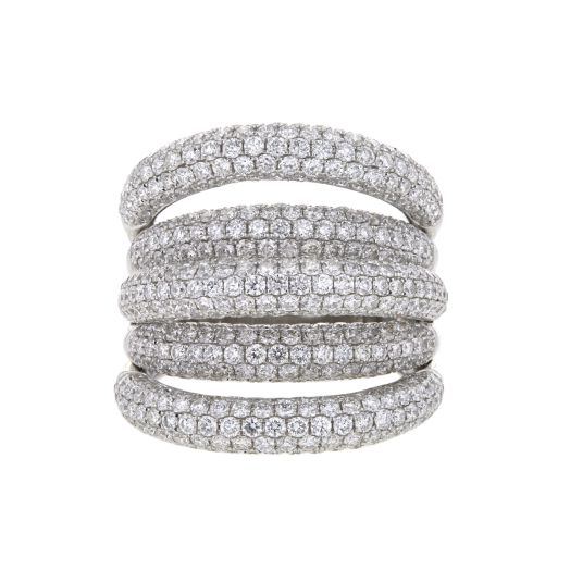 Diamond layered ring