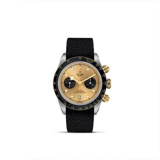 TUDOR Black Bay Chrono S&G, 41MM Gold Dial, Fabric Strap
