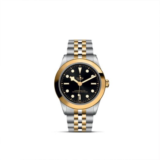 TUDOR Black Bay 39 S&G, 39MM Black Dial, Steel/Gold Bracelet