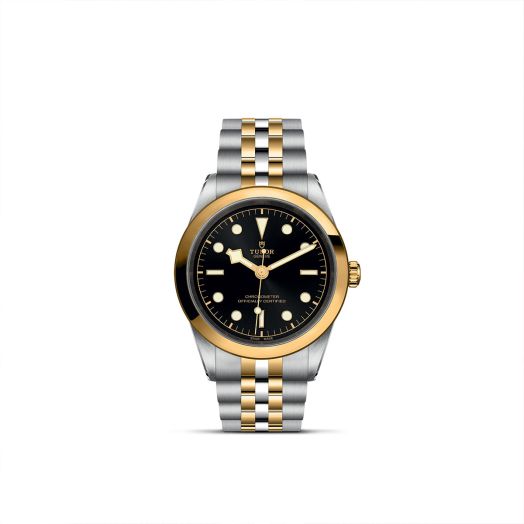 TUDOR Black Bay 41 S&G, 41MM Black Dial, Steel/Gold Bracelet