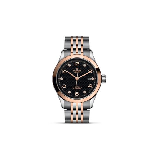 TUDOR 1926, 28MM Black Diamond-Set Dial, Steel and Rose Gold Bracelet