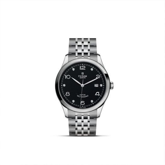 TUDOR 1926, 41MM Black Diamond-Set Dial, Steel Bracelet