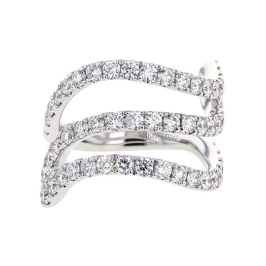 Diamond wave ring