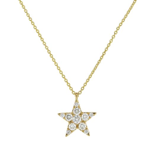 Diamond star pendant necklace