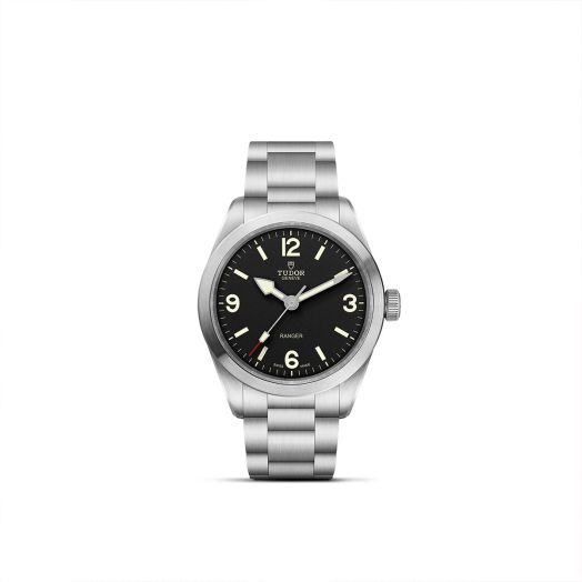 Tudor Ranger, 39MM Black Dial, Steel Case