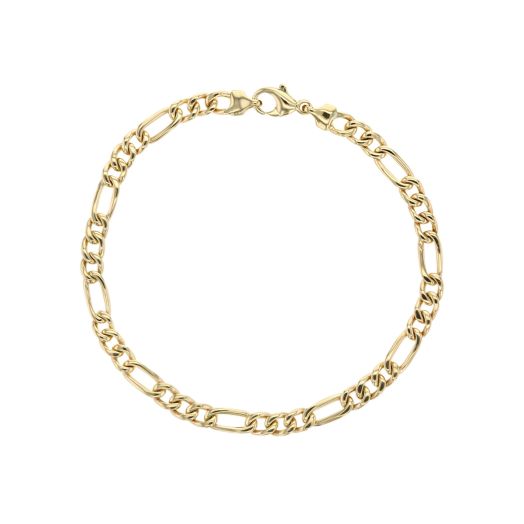 14K Yellow Gold Figaro Link Bracelet