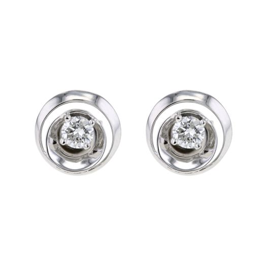 Diamond stud earrings