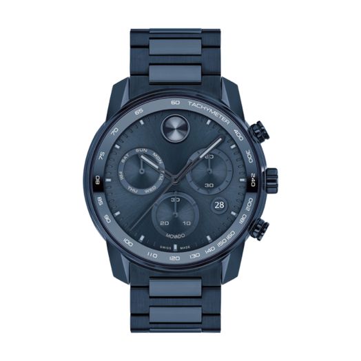 Dark blue movado watch