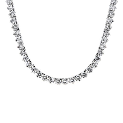 Diamond tennis necklace