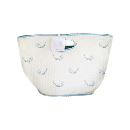 Whale quilted baby bag
