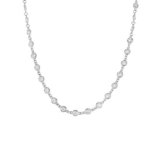 Diamond station necklace