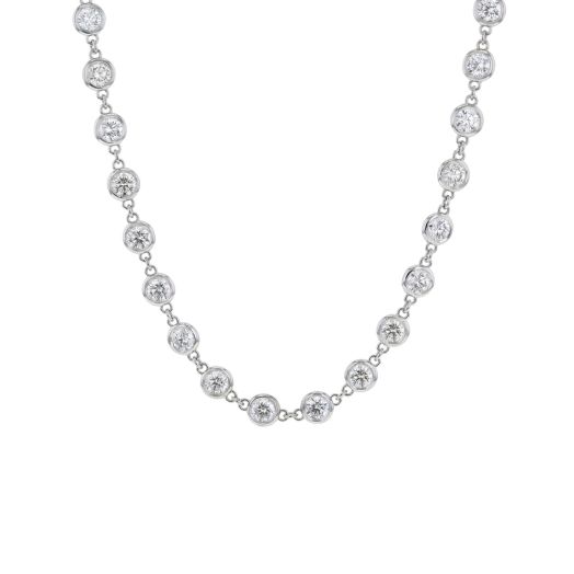 Diamond station necklace