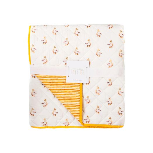 Duck quilted baby blanket